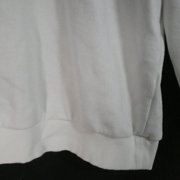 CANIFA | medium | Classic Solid White Crewneck Sweatshirt - Picture 8 of 16